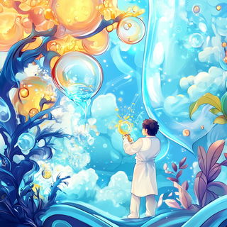 Ferric Spotlight style, Midjourney V6.1: editorial illustration for popular scientific magazine cover