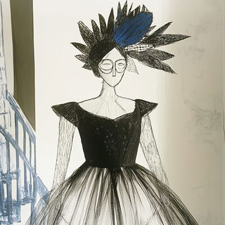 Chromapleinair style, Midjourney V6.1: haute-couture fashion outfit