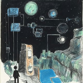 Chromapleinair style, Midjourney V6.1: editorial illustration for popular scientific magazine cover