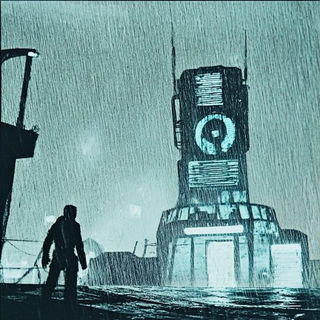 Chromapleinair style, Midjourney V6.1: cinematic shot from sci-fi movie