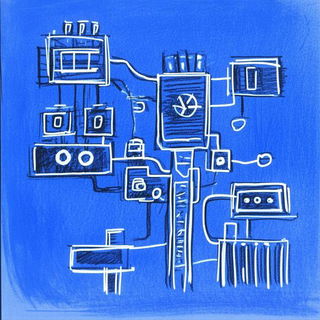 Chromapleinair style, Midjourney V6.1: technical infrastructure blueprint schematics