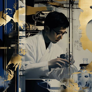 Cinderfume Villagery style, Midjourney V6.1: editorial illustration for popular scientific magazine cover
