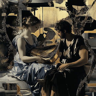 Cinderfume Villagery style, Midjourney V6.1: classical 18th-century oil painting