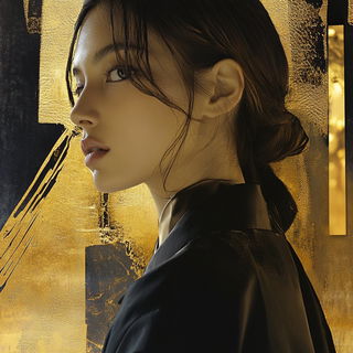 Cinderfume Villagery style, Midjourney V6.1: photographic portrait of female protagonist