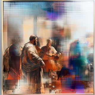 Cranial Courtyard style, Midjourney V6.1: classical 18th-century oil painting