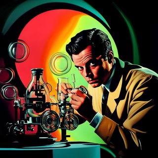 Pinksplosion style, Midjourney V6.1: editorial illustration for popular scientific magazine cover