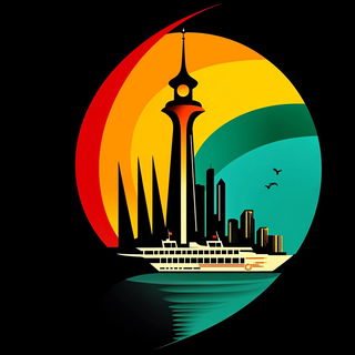 Pinksplosion style, Midjourney V6.1: bold minimalist logo design for Istanbul city municipal services