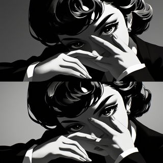 Pinksplosion style, Midjourney V6.1: black-and-white manga comic strip