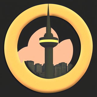 Cyanescut style, Midjourney V6.1: bold minimalist logo design for Istanbul city municipal services