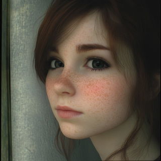 Cyanescut style, Midjourney V6.1: photographic portrait of female protagonist