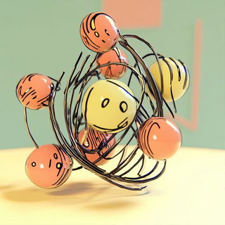 Bridgework Verdancy style, Midjourney V6.1: abstract 3D render