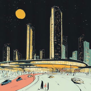 Bridgework Verdancy style, Midjourney V6.1: megacity with futuristic bioarchitecture