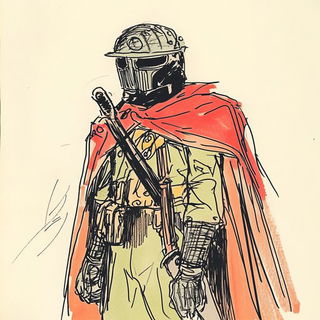 Bridgework Verdancy style, Midjourney V6.1: concept art character design of retropunk steam knight