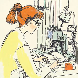 Bridgework Verdancy style, Midjourney V6.1: editorial illustration for popular scientific magazine cover