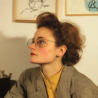 Bridgework Verdancy style, Midjourney V6.1: photographic portrait of female protagonist