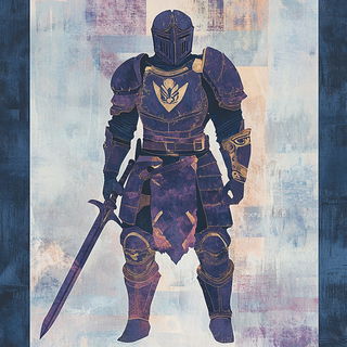 Fluorofauvism style, Midjourney V6.1: concept art character design of retropunk steam knight