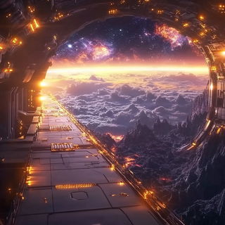 Pondcavatina style, Midjourney V6.1: cinematic shot from sci-fi movie