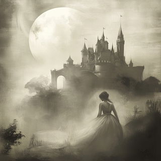Contourcloisonne style, Midjourney V6.1: retro fairy-tale illustration