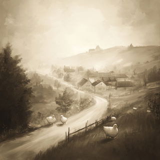 Contourcloisonne style, Midjourney V6.1: traditional folk art