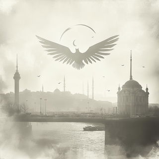 Contourcloisonne style, Midjourney V6.1: bold minimalist logo design for Istanbul city municipal services