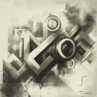 Contourcloisonne style, Midjourney V6.1: typographic composition with large letters