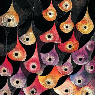 Paintsalt Figures style, Midjourney V6.1: creative pattern composition