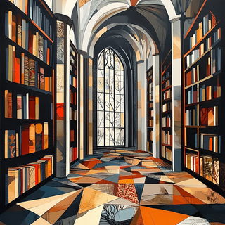 Lunette Lithograph style, Midjourney V6.1: Midlibrary