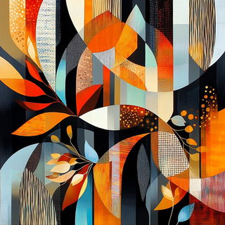 Lunette Lithograph style, Midjourney V6.1: creative pattern composition
