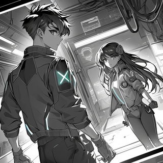 Slipcast Moonfields style, Midjourney V6.1: black-and-white manga comic strip