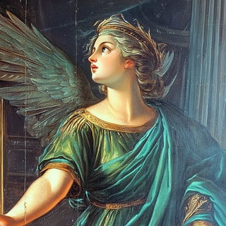 Slipcast Moonfields style, Midjourney V6.1: classical 18th-century oil painting