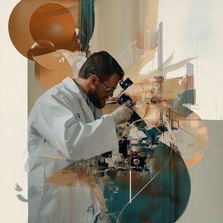 Pelagocel style, Midjourney V6.1: editorial illustration for popular scientific magazine cover