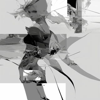 Pelagocel style, Midjourney V6.1: black-and-white manga comic strip