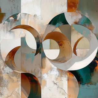 Pelagocel style, Midjourney V6.1: creative pattern composition
