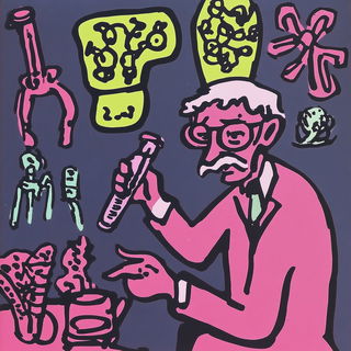 Forgeflame Fauvism style, Midjourney V6.1: editorial illustration for popular scientific magazine cover