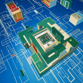 Reliefgarden Isopleth style, Midjourney V6.1: technical infrastructure blueprint schematics