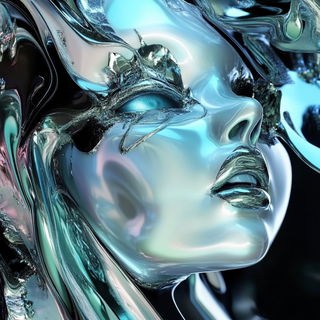 Gilled Firmament style, Midjourney V6.1: abstract 3D render