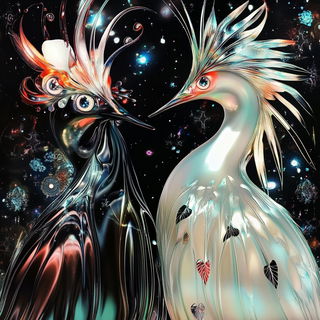 Gilled Firmament style, Midjourney V6.1: traditional folk art