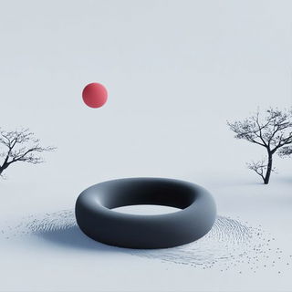 Kesa Scenic Stitchwork style, Midjourney V6.1: abstract 3D render
