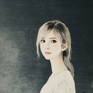 Kesa Scenic Stitchwork style, Midjourney V6.1: photographic portrait of female protagonist