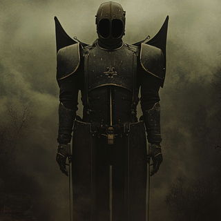 Chromamosaic style, Midjourney V6.1: concept art character design of retropunk steam knight