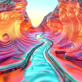 Bluegold Vat Mythology style, Midjourney V6.1: abstract 3D render