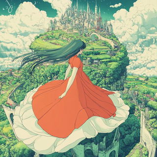 Glassquire style, Midjourney V6.1: retro fairy-tale illustration