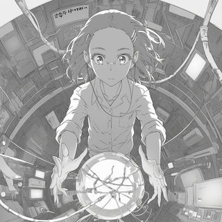 Glassquire style, Midjourney V6.1: black-and-white manga comic strip
