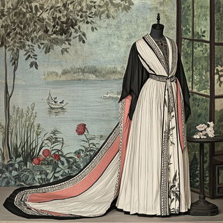 Glacivitra style, Midjourney V6.1: haute-couture fashion outfit