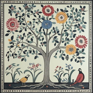 Glacivitra style, Midjourney V6.1: traditional folk art