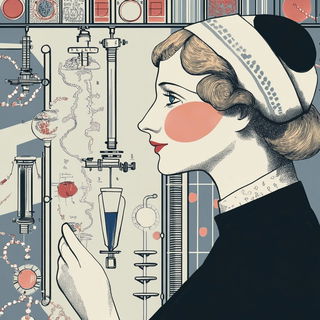 Glacivitra style, Midjourney V6.1: editorial illustration for popular scientific magazine cover