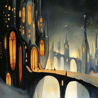 Floratessica style, Midjourney V6.1: megacity with futuristic bioarchitecture