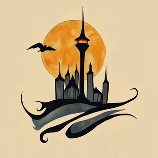 Floratessica style, Midjourney V6.1: bold minimalist logo design for Istanbul city municipal services
