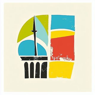 Pinkplate Chorale style, Midjourney V6.1: bold minimalist logo design for Istanbul city municipal services