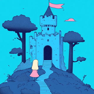 Floriglacier style, Midjourney V6.1: retro fairy-tale illustration